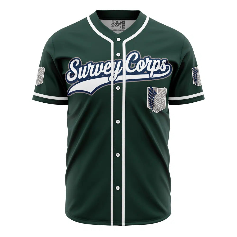 Stylish Survey Corps Baseball Jersey - Anime-Inspired Unisex Sportswear