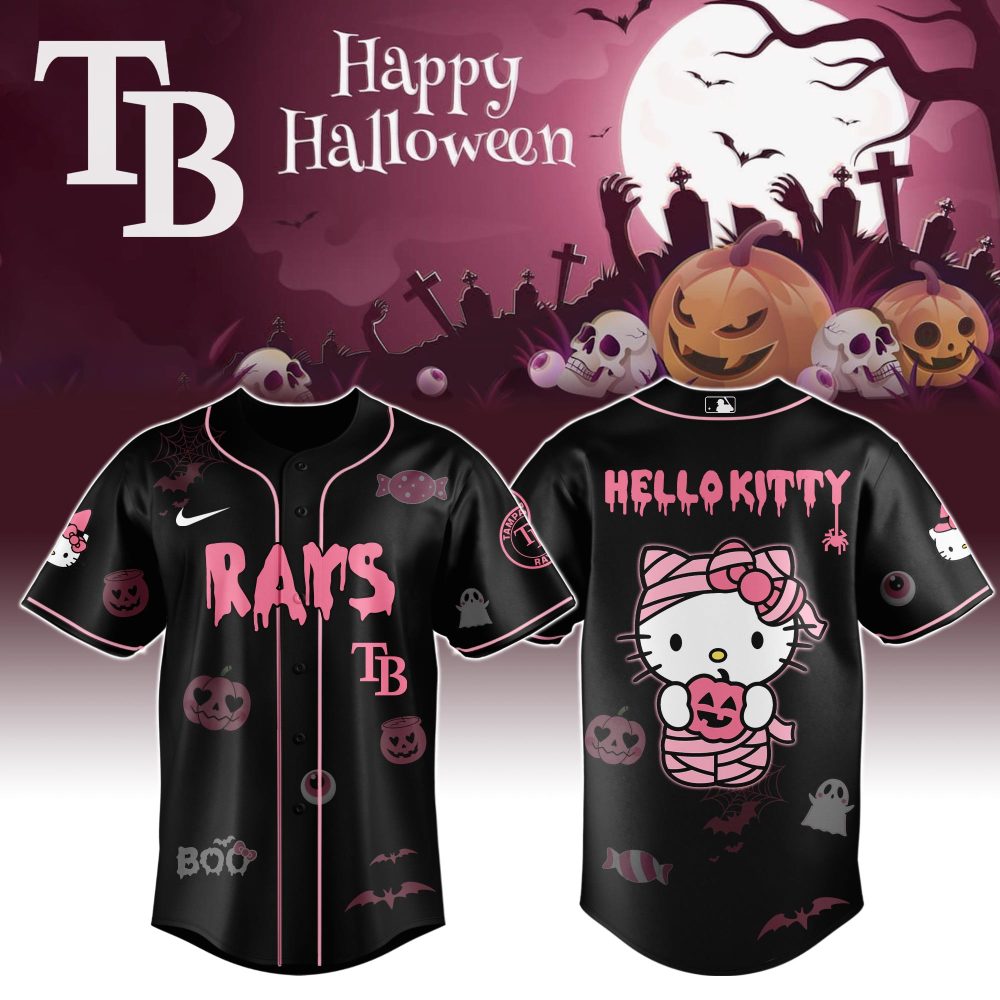 Limited Edition Halloween Hello Kitty Baseball Jersey – Spooky Style For Fans!