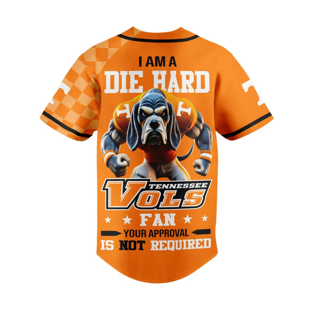 Die Hard Tennessee Vols Fan Jersey - Bold Orange Graphic Tee For Ultimate Supporters