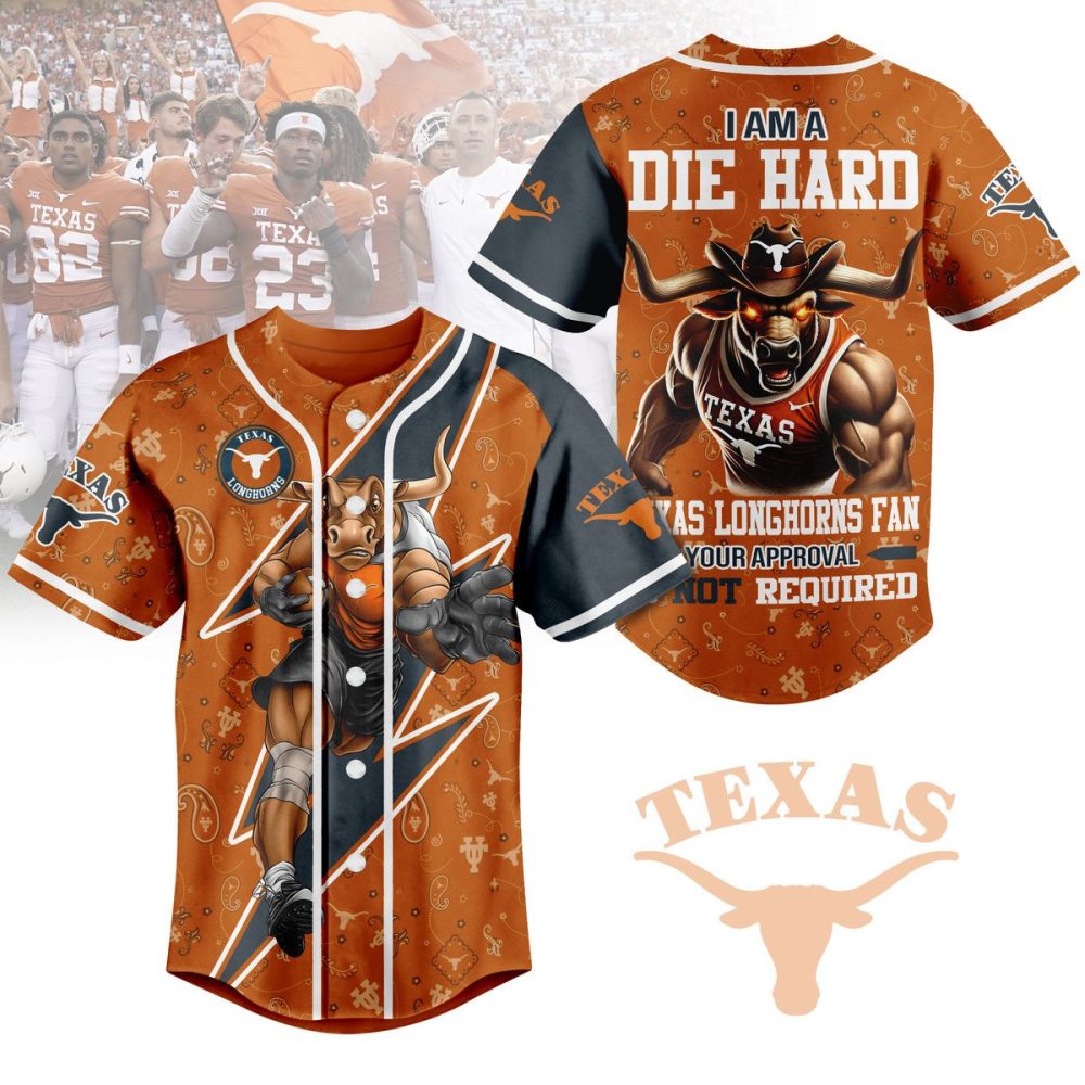 Texas Longhorns Fan Jersey - Bold Design For Die-Hard Supporters – Stand Out Game Day Gear!