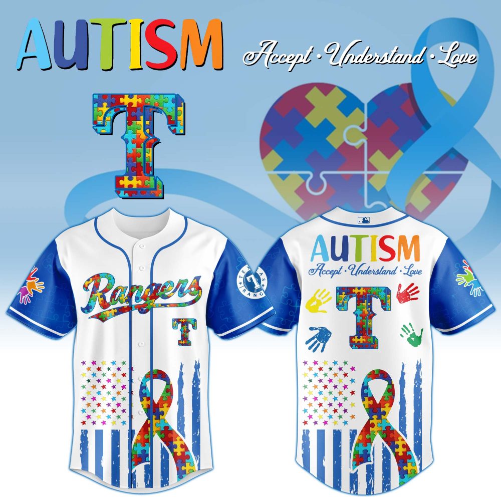 Autism Awareness Baseball Jersey – Colorful Puzzle Design, Celebrate Acceptance &amp; Understanding
