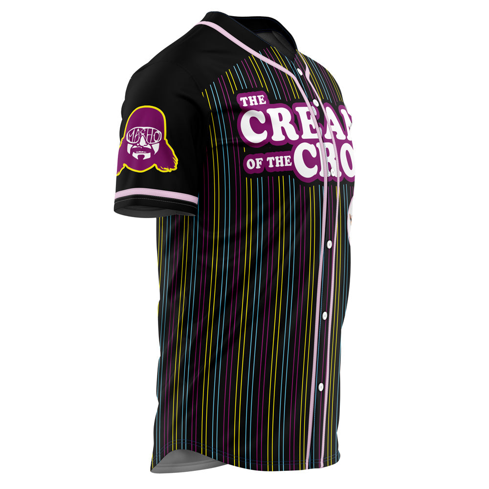Vintage 'Cream Of The Crop' Baseball Jersey - Bold Retro Style &amp; Comfortable Fit