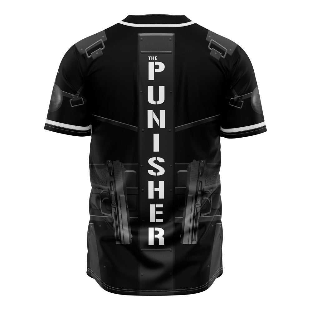 Men'S Graphic Skull Baseball Jersey – Bold Black &amp; White Design, Perfect For Casual Wear