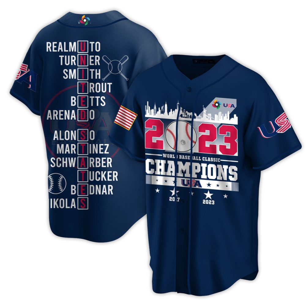 Usa Baseball Champions 2023 Jersey – Celebrate Victory With Style!