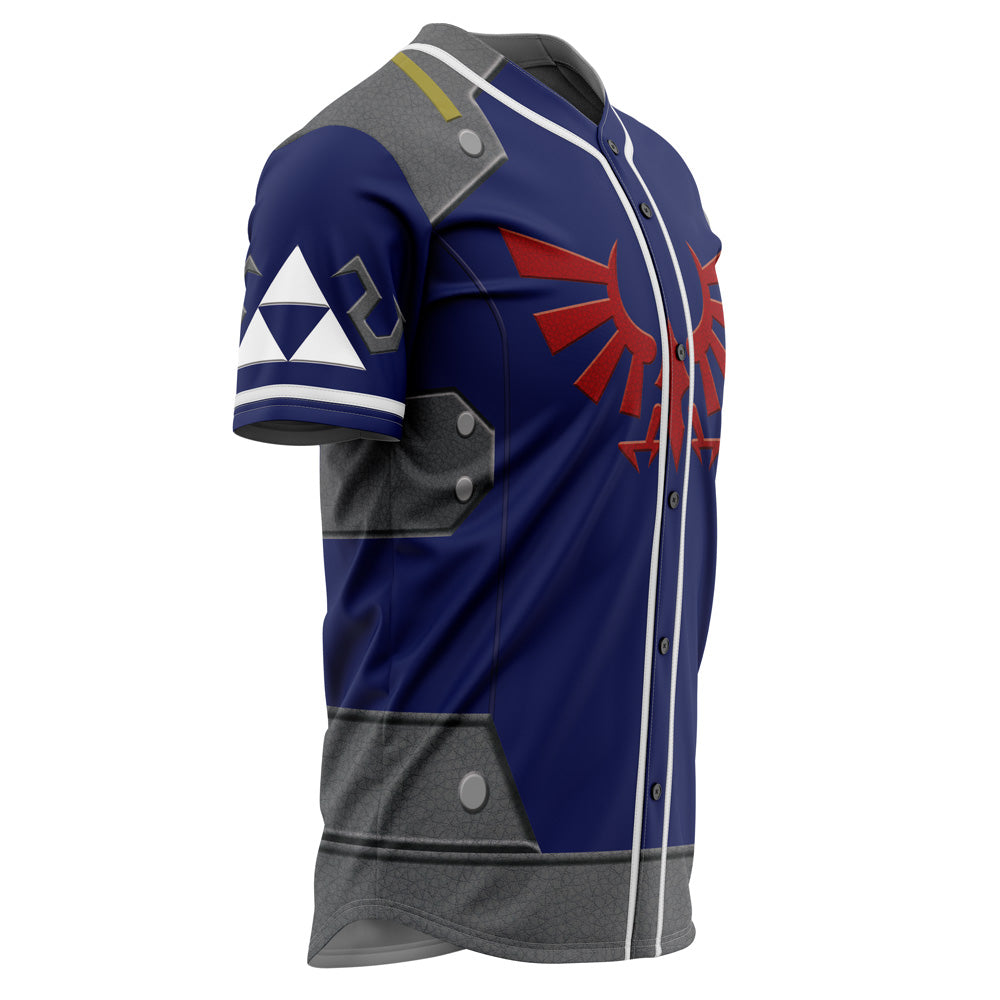 Epic Gamer Baseball Jersey - Blue &amp; Red Design , Unisex Cosplay Shirt For Fans