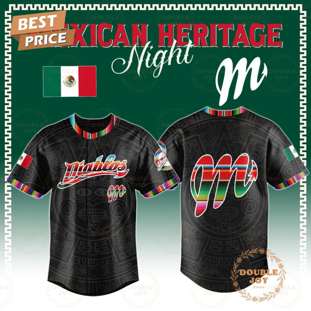 Diablos Rojos Del Mexico Mexican Heritage Night Limited Edition Baseball Jersey