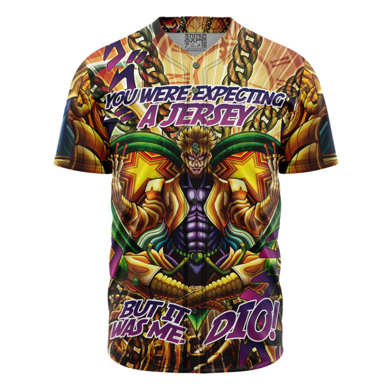 Trippy Medidating Dio It Was Me Jojo'S Bizarre Adventure Baseball Jersey Without Piping