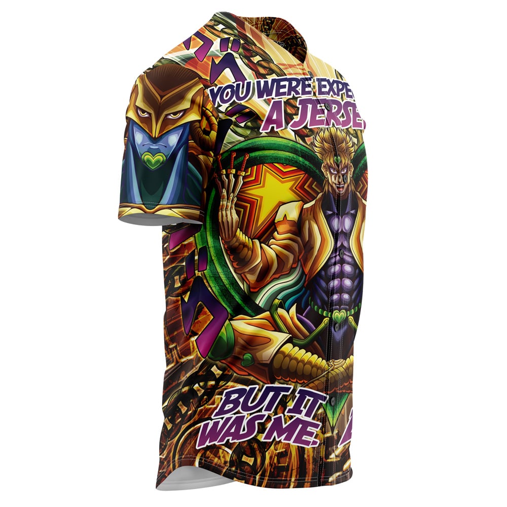 Trippy Medidating Dio It Was Me Jojo'S Bizarre Adventure Baseball Jersey Without Piping
