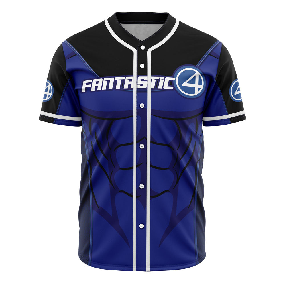 Fantastic 4 Superhero Costume Baseball Jersey - Stylish &amp; Comfortable Fan Gear
