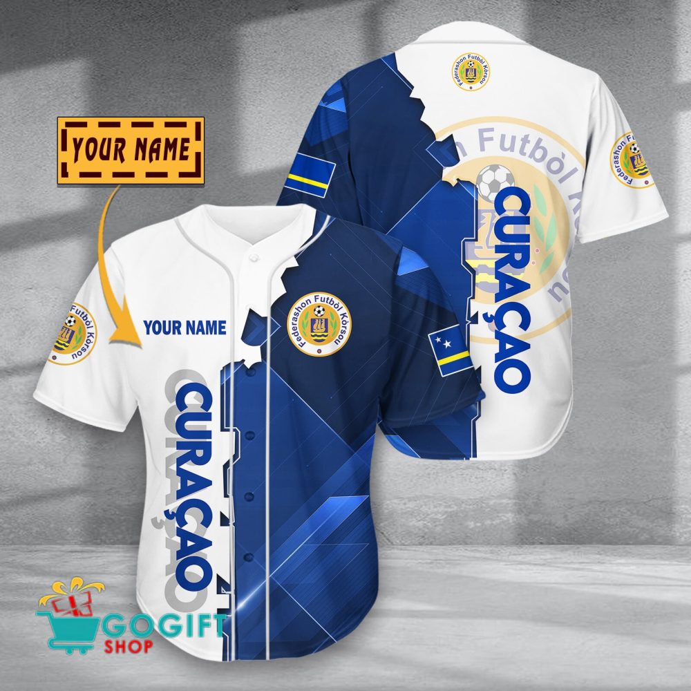 Curacao National Soccer Team Baseball Jersey