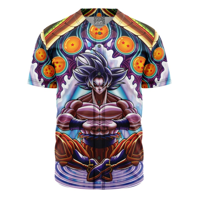 Trippy Ultra Instinct Goku Dragon Ball Z Baseball Jersey Without Piping