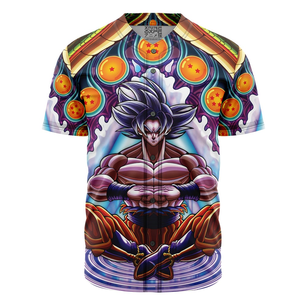 Trippy Ultra Instinct Goku Dragon Ball Z Baseball Jersey Without Piping
