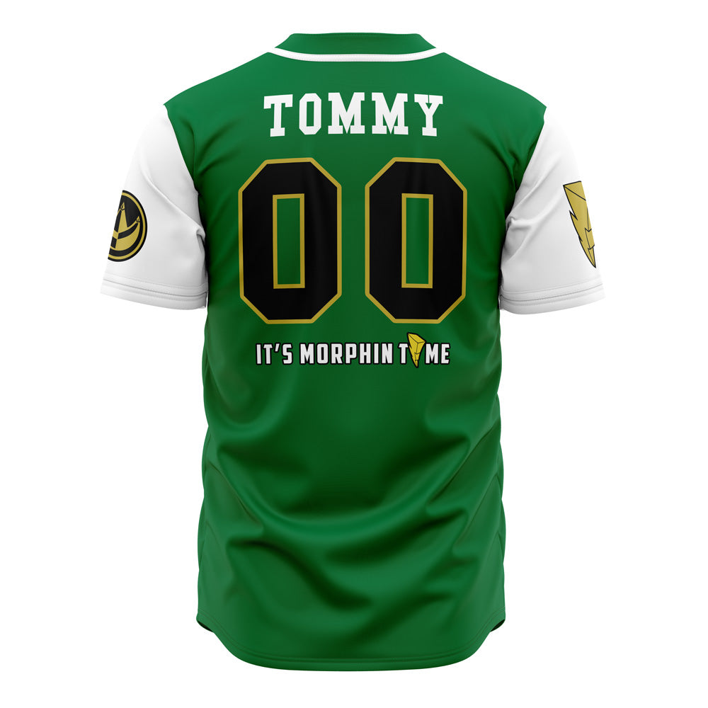 Green Dragonzords Baseball Jersey - Premium Quality, Bold Design, Perfect For Fans &amp; Collectors