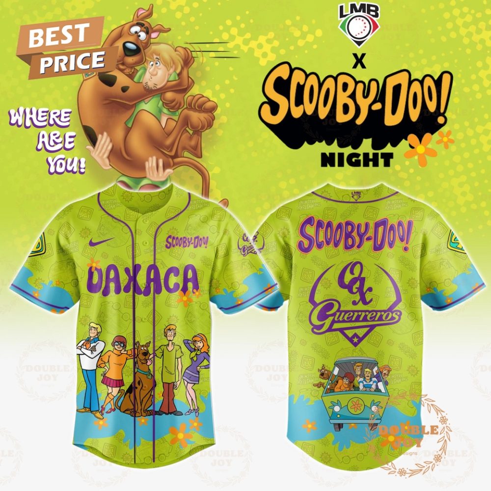 Guerreros De Oaxaca Where Are You! Scooby-Doo! Night 2025 Limited Edition Baseball Jersey
