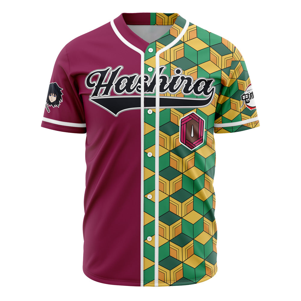 Unisex Anime-Inspired Baseball Jersey - Vibrant Geometric Design, Premium Quality