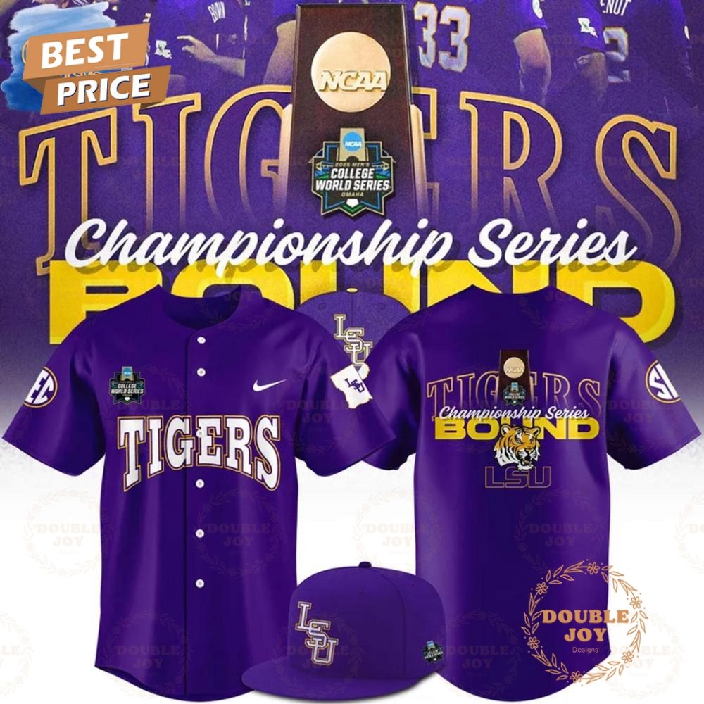 Lsu Tigers 2025 Championship Series Bound Special Edition Baseball Jersey
