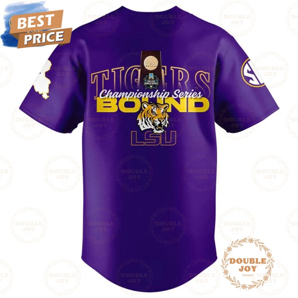 Lsu Tigers 2025 Championship Series Bound Special Edition Baseball Jersey