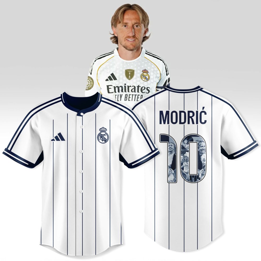 Official Real Madrid Modrić #10 Jersey - 2023/24 Home Kit For Fans