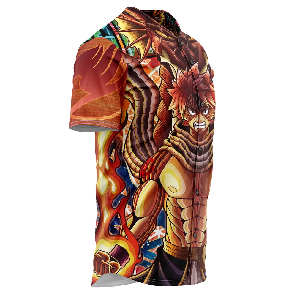 Trippy Natsu Dragneel X Igneel Fairy Tail Baseball Jersey Without Piping
