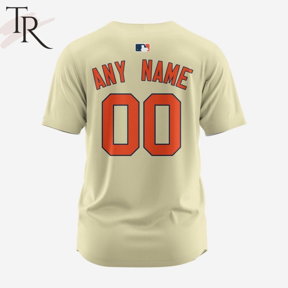 Vintage Tiger Logo Baseball Jersey - Classic Beige Design, Unisex Sportswear