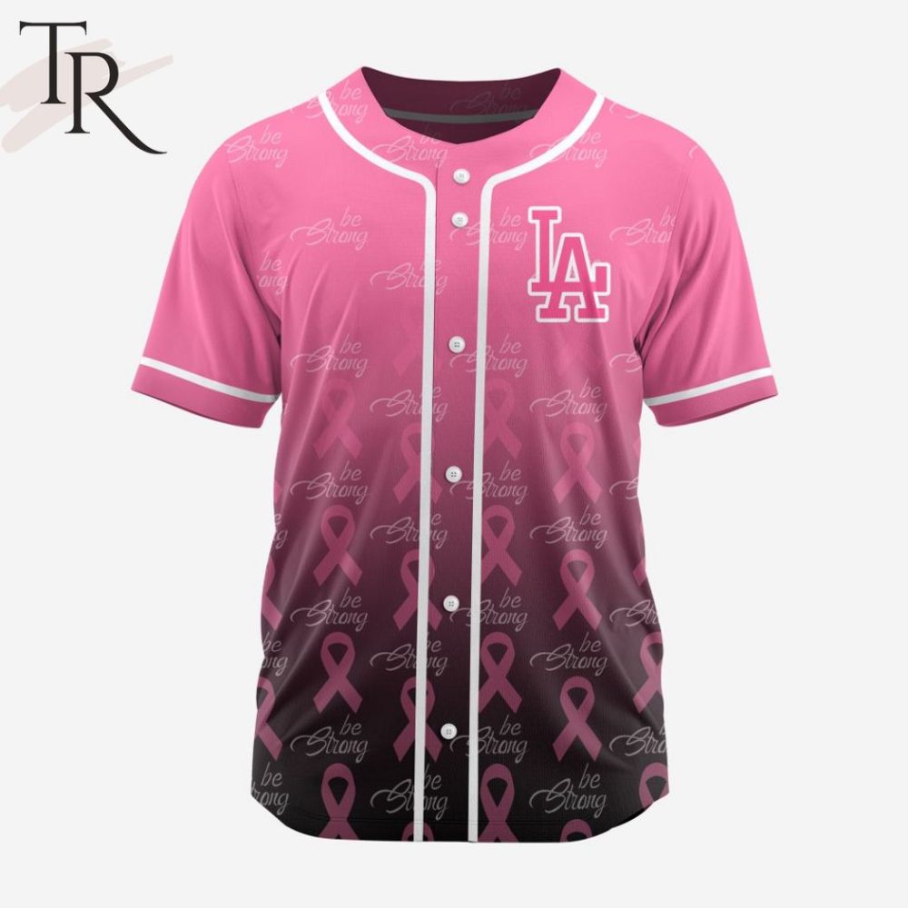 Pink Ribbon Baseball Jersey - Support Breast Cancer Awareness With Style