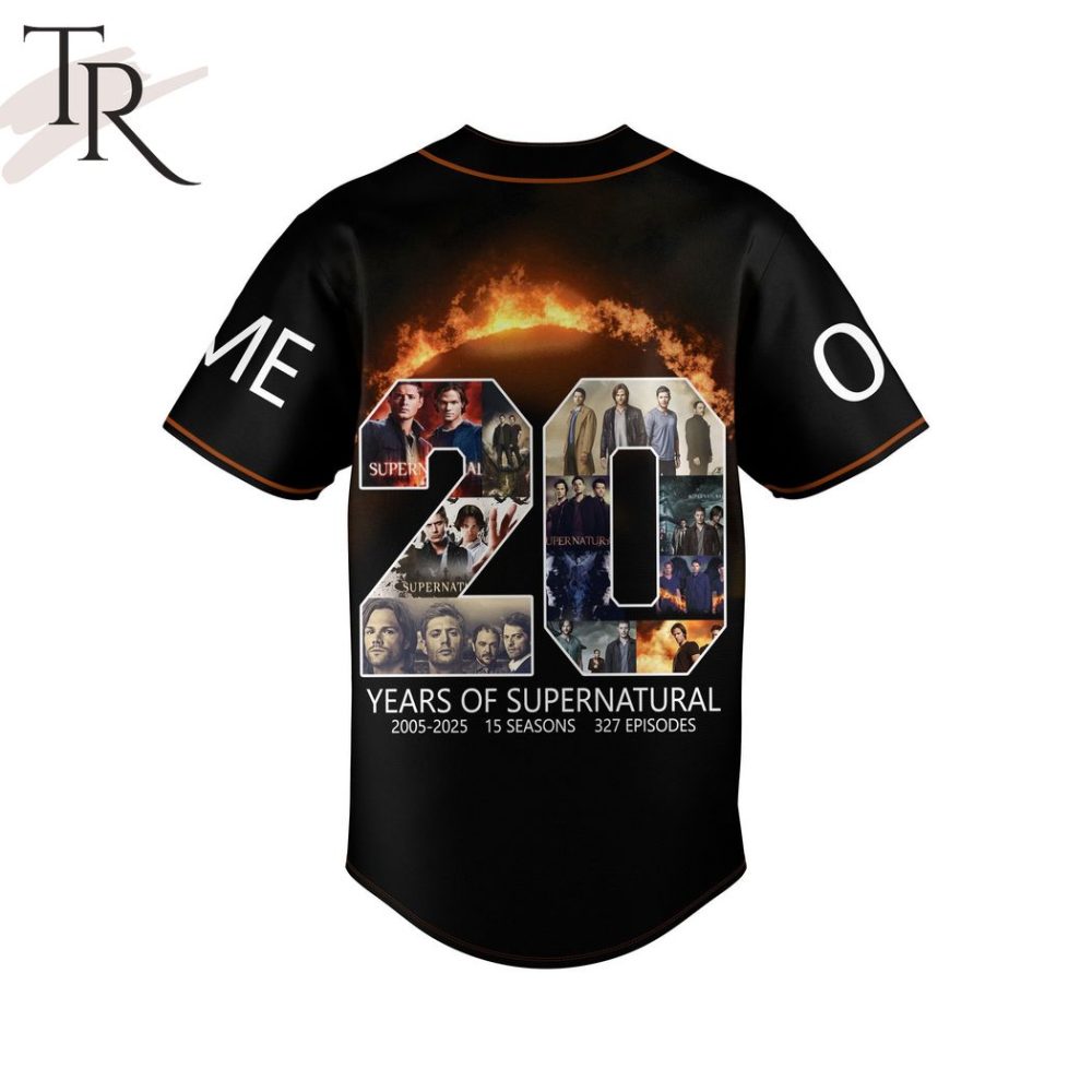 Supernatural Tribute Jersey - Thank You For The Memories 2005-2025 Fan Apparel