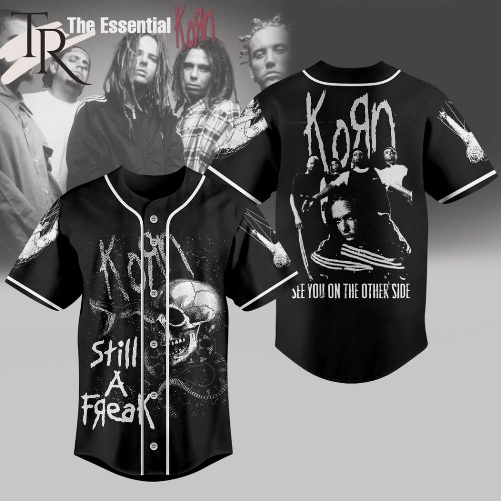 Rock Your Style: Korn Graphic Baseball Jersey - Perfect For Fans!