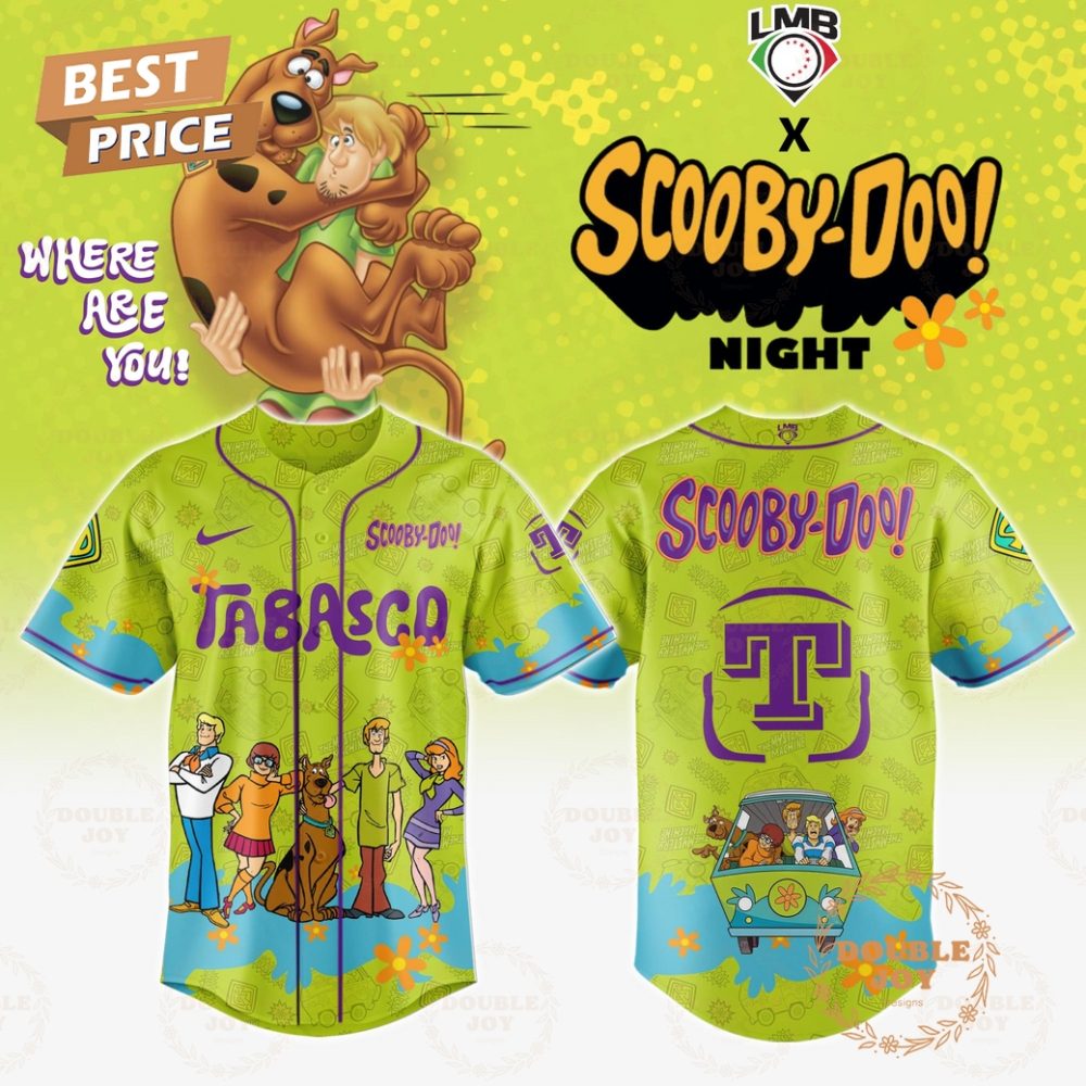 Olmecas De Tabasco Where Are You! Scooby-Doo! Night 2025 Limited Edition Baseball Jersey
