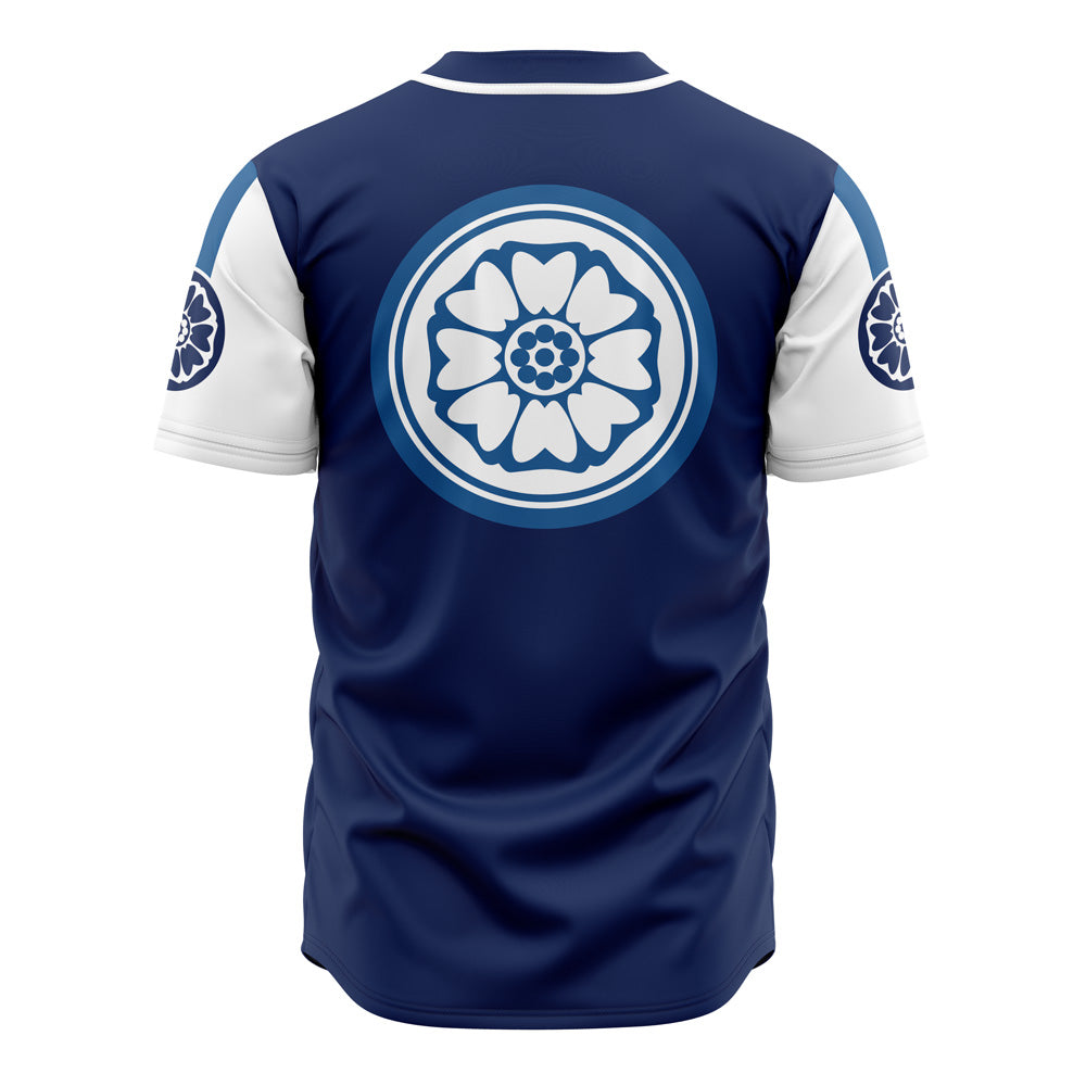 Order Of The White Lotus Baseball Jersey - Stylish Navy &amp; White Sportswear