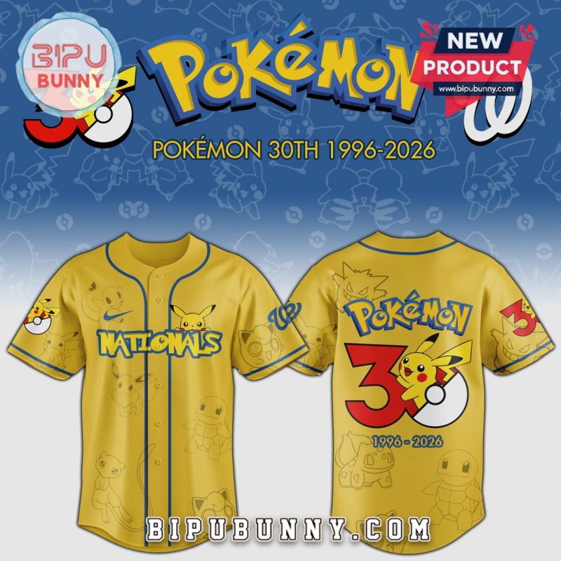 Celebrate Pokémon'S 30Th Anniversary With Exclusive Pikachu Baseball Jersey - Limited Edition 1996-2026