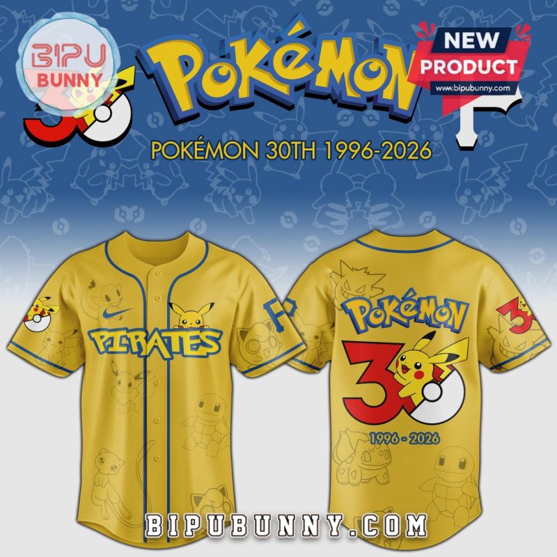 Celebrate Pokémon 30Th Anniversary With Limited Edition Pikachu Jersey – Exclusive Design 1996-2026!