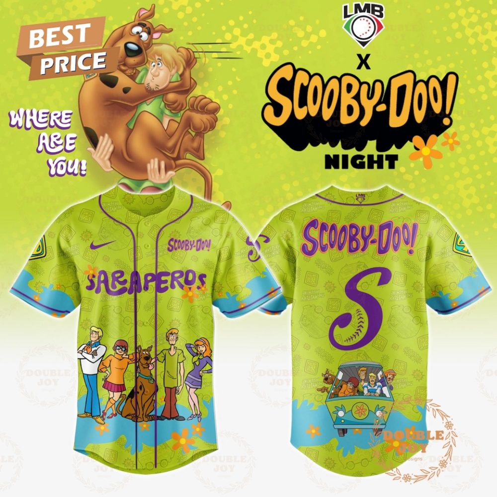 Saraperos De Saltillo Where Are You! Scooby-Doo! Night 2025 Limited Edition Baseball Jersey