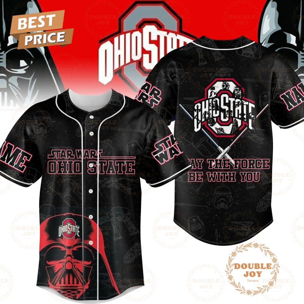 Star Wars X Ohio State Buckeyes May The Force Be With You Limited Edition Baseball Jersey