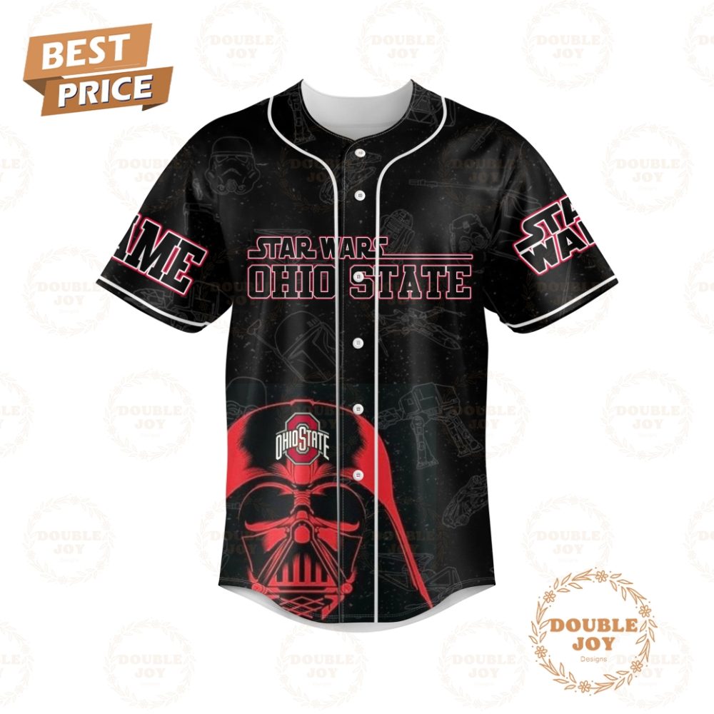 Star Wars X Ohio State Buckeyes May The Force Be With You Limited Edition Baseball Jersey