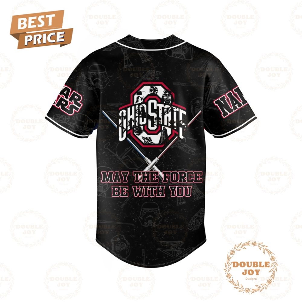 Star Wars X Ohio State Buckeyes May The Force Be With You Limited Edition Baseball Jersey