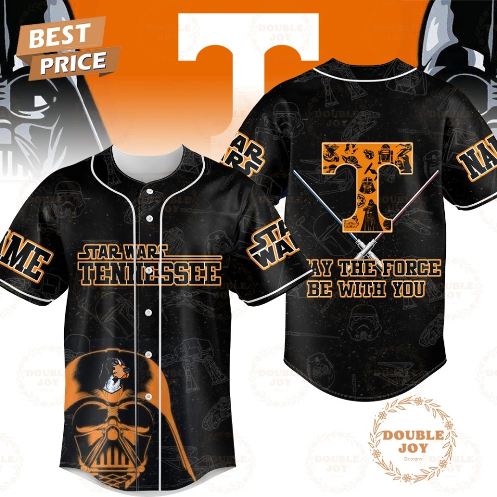 Star Wars X Tennessee Volunteers May The Force Be With You Limited Edition Baseball Jersey
