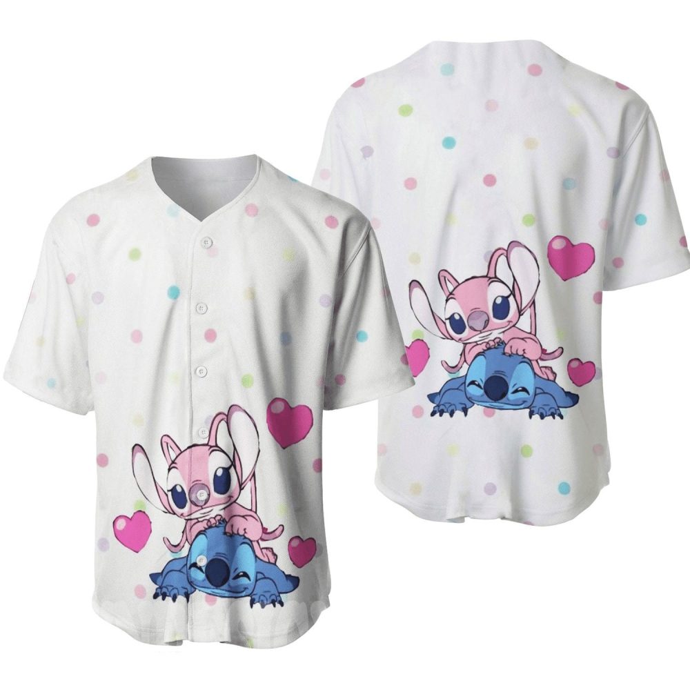 Adorable Cartoon Character Baseball Jersey - Cute Heart Design, Unisex Shirt