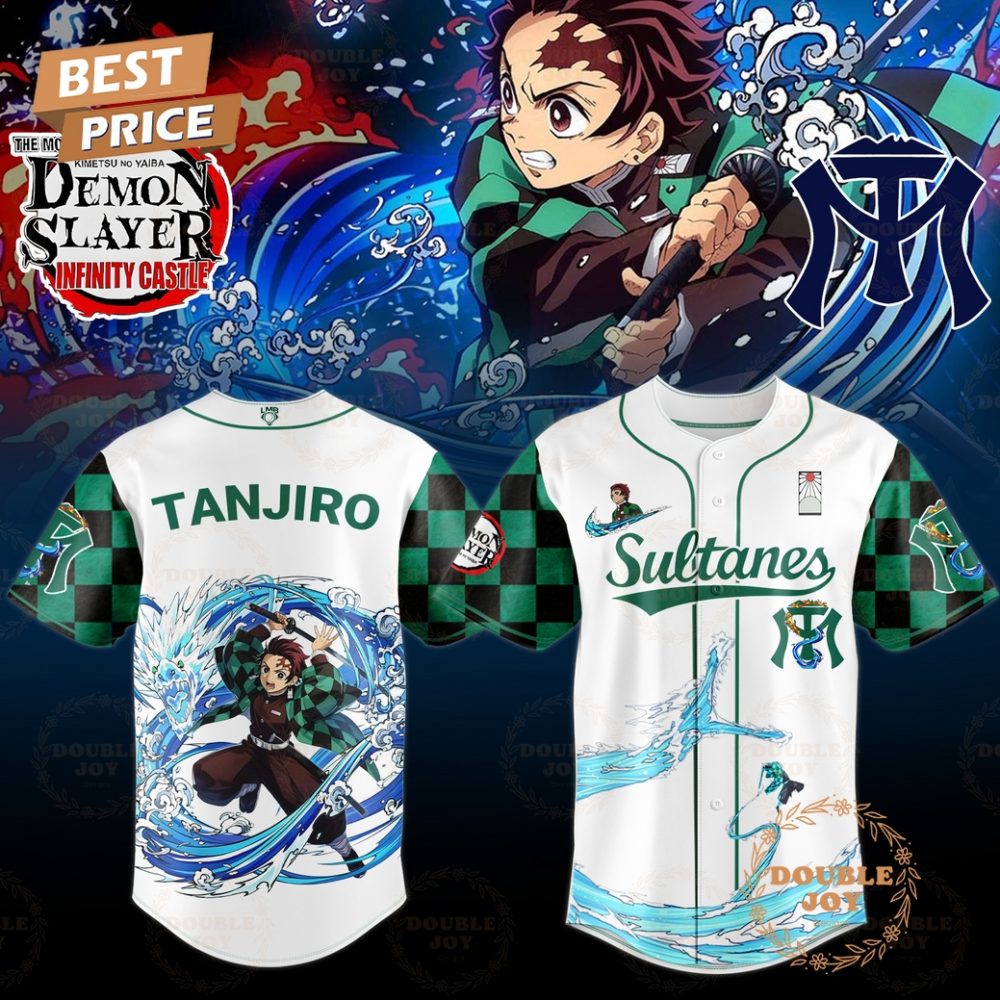 Sultanes De Monterrey X The Movie Demon Slayer Tanjiro Limited Edition Baseball Jersey