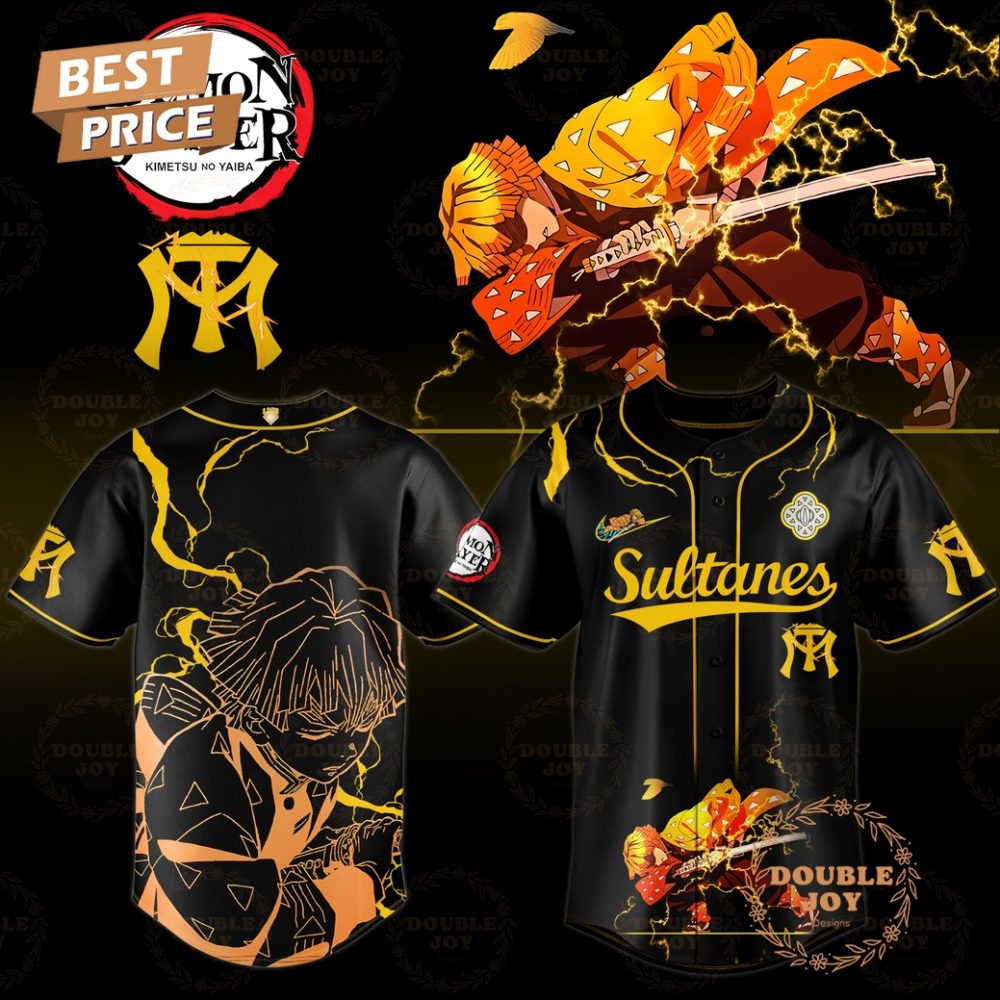 Sultanes De Monterrey X The Movie Demon Slayer Zenitsu Limited Edition Baseball Jersey