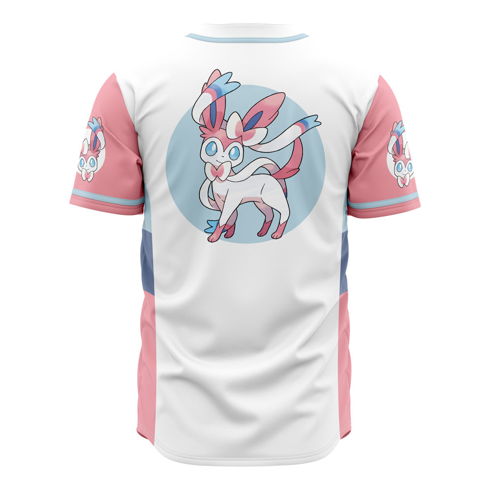 Stylish Sylveon Baseball Jersey – Perfect For Pokémon Fans!