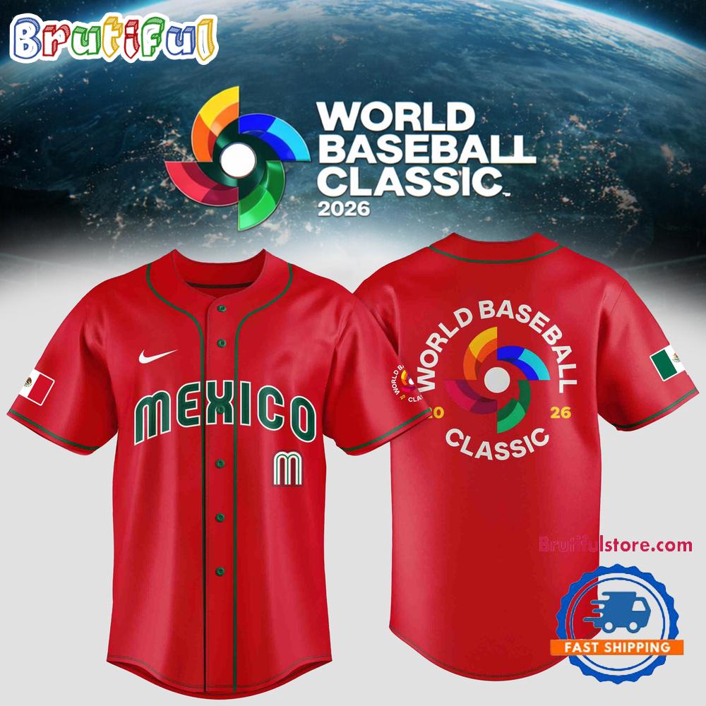 Team Mexico 2026 World Baseball Classic Special Edition Red Jersey Shirt