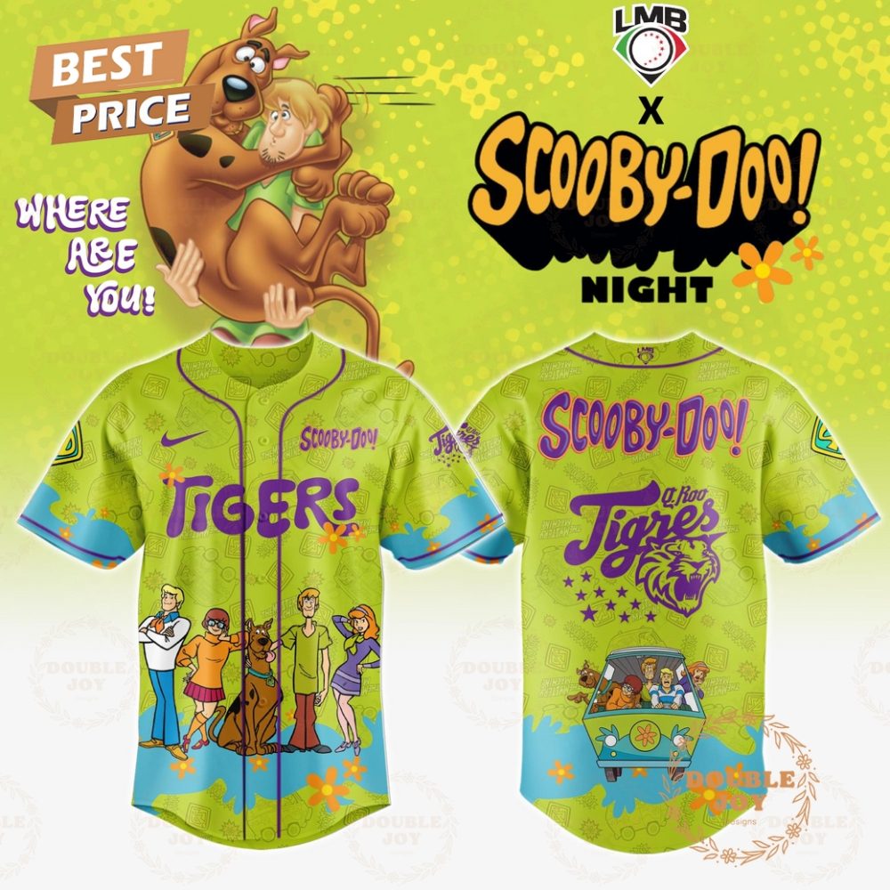 Tigres De Quintana Roo Where Are You! Scooby-Doo! Night 2025 Limited Edition Baseball Jersey