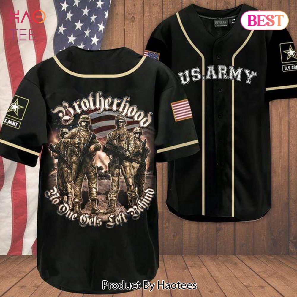 Us Army Brotherhood Baseball Jersey - Patriotic Design, Honor &amp; Style For Veterans