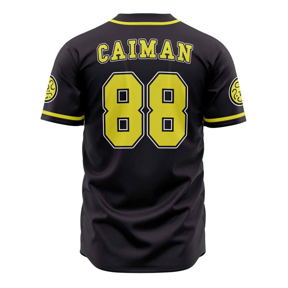 Stylish Black Baseball Jersey With Yellow Accents - Perfect For Sports &amp; Casual Wear